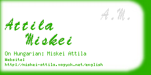 attila miskei business card